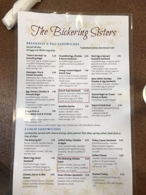 Menu photo 7 The Bickering Sisters Ogden, UT