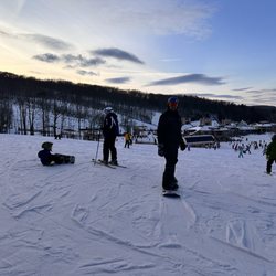 Wachusett Mountain Ski Area - Beautiful sunset on the mountain