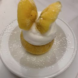 Dessert: lemon sorbet Dessert: lemon sorbet