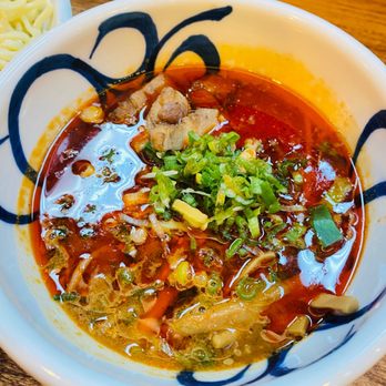 Shugetsu - Spicy miso tsukemen dipping sauce - Ramen Near Me - San Mateo, California Shugetsu - Spicy miso tsukemen dipping sauce - Ramen Near Me - San Mateo, California