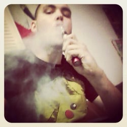 Mr Vape Smokeshop and Lounge - Blowing the vape :)