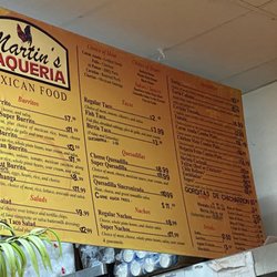Martin's Taqueria - 230202 latest prices