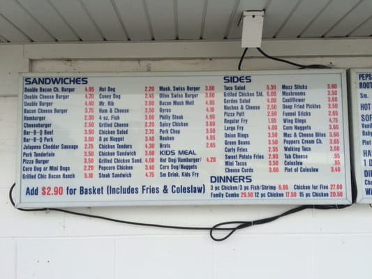 Menu photo 4 Lena Drive Inn Lena, IL