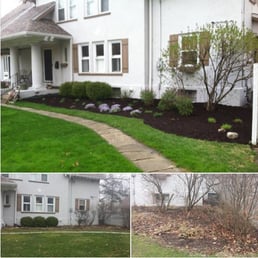 before and after of a Clifton Park property. One day install. before and after of a Clifton Park property. One day install.