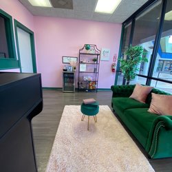 The Wax Snob Studio - Part of the reception area where you can get complimentary snacks and drinks