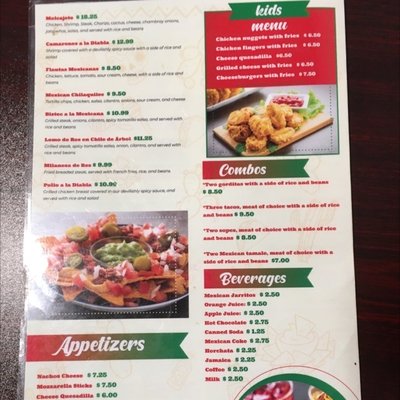 Menu photo 1 Garcia's Mexican Kitchen Portage, MI