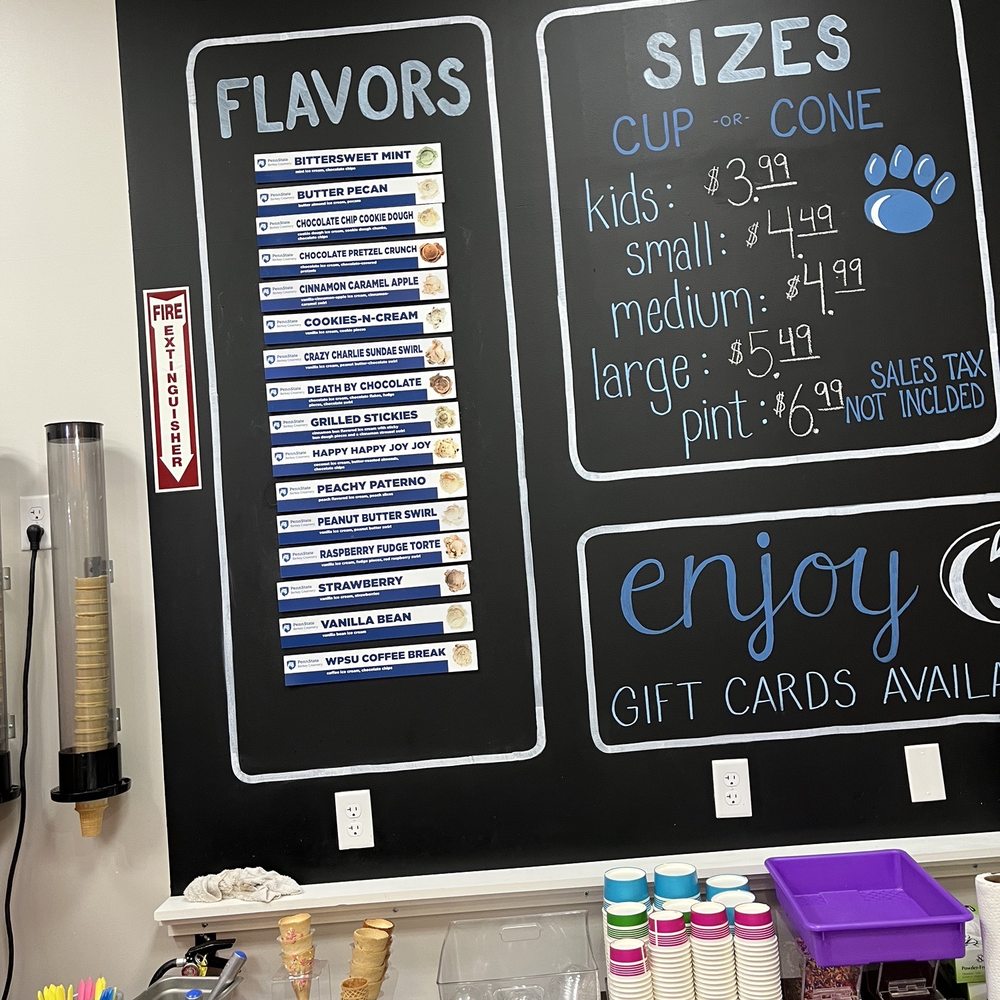 Nittany Scoops - Menu (9/30/2022) - Ice Cream & Frozen Yogurt Near Me - Harrisburg, Pennsylvania Nittany Scoops - Menu (9/30/2022) - Ice Cream & Frozen Yogurt Near Me - Harrisburg, Pennsylvania