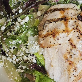 Burtons Grill & Bar - Greek chicken salad - New American Near Me - Alexandria, Virginia Burtons Grill & Bar - Greek chicken salad - New American Near Me - Alexandria, Virginia