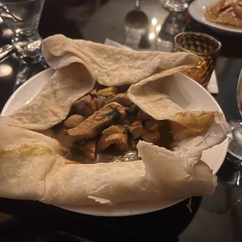 Cove Restaurant & Lounge - Curry chicken breast roti ($22) - Venues & Event Spaces Near Me - Queens, New York