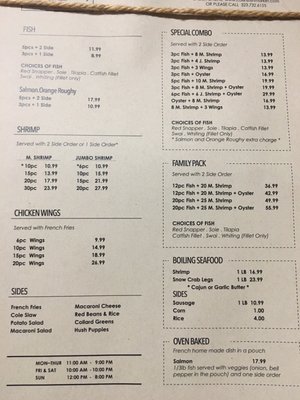 Menu photo 7 Collins Fish Market Los Angeles, CA