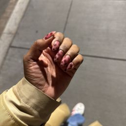 Pink cheetah nails Pink cheetah nails
