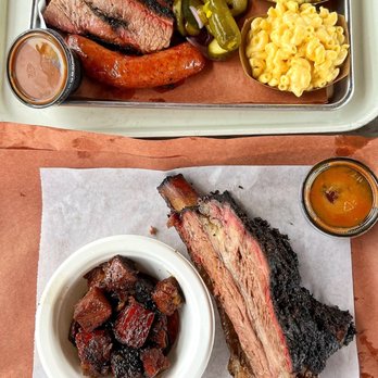 Killen's Barbecue - Beef Rib Plate, Pork Belly Burnt Ends - Half Pound, 3 Three Meat Plate - Barbeque Near Me - Pearland, Texas Killen's Barbecue - Beef Rib Plate, Pork Belly Burnt Ends - Half Pound, 3 Three Meat Plate - Barbeque Near Me - Pearland, Texas