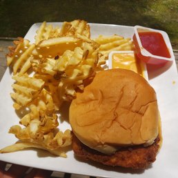 Original Chicken Sandwich with Lg waffle fries