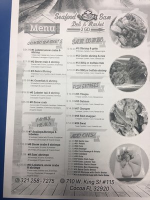 Menu photo 3 Seafood Sam Deli & Market Cocoa, FL Menu photo 3 Seafood Sam Deli & Market Cocoa, FL