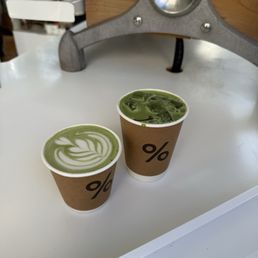 Iced Matcha Latte with Oat Milk