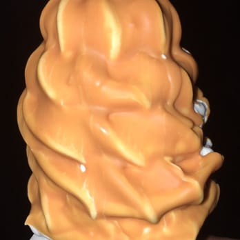 Charlie's Ice Cream - Small Vanilla Soft Serve Cone Dipped in Butterscotch - Ice Cream & Frozen Yogurt Near Me - Hialeah, Florida
