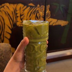 Matcha Kava $10 with coconut milk