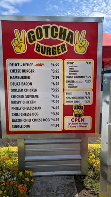 Menu photo 2 Gotcha Burger Eugene, OR
