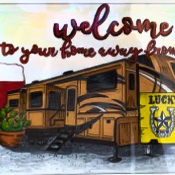Lucky Star RV Park - Beautiful drawing by a previous tenant as a thank you to our On-site Managers - RV Parks Near Me - Midland, Texas Lucky Star RV Park - Beautiful drawing by a previous tenant as a thank you to our On-site Managers - RV Parks Near Me - Midland, Texas