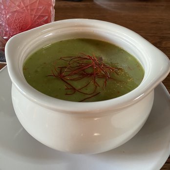 El Moro Spirits & Tavern - Honey dew gazpacho (happy hour $5) - New American Near Me - Durango, Colorado El Moro Spirits & Tavern - Honey dew gazpacho (happy hour $5) - New American Near Me - Durango, Colorado