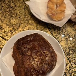 Offbeat Coffee - Turkey Gouda croissant & cinnamon twist