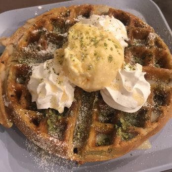 Roots Cafe - Matcha waffle - Cafes Near Me - Cerritos, California