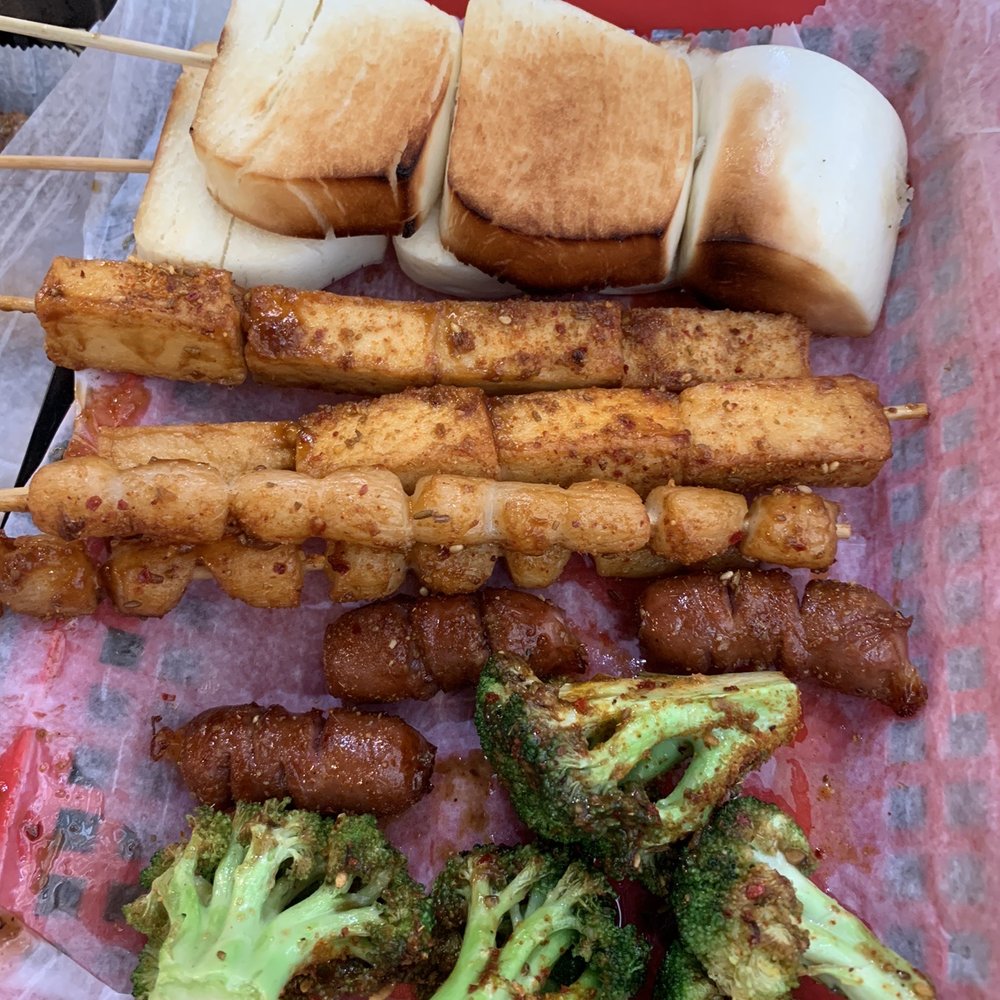 Fat Ni BBQ - Broccoli, Taiwan Sausage, Scallop, Fish Tofu, Chinese Buns - Chinese Near Me - Carrollton, Texas Fat Ni BBQ - Broccoli, Taiwan Sausage, Scallop, Fish Tofu, Chinese Buns - Chinese Near Me - Carrollton, Texas