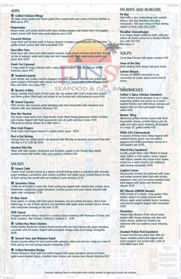 Menu photo 4 FINS Seafood & Dive Bar Cape Coral, FL Menu photo 4 FINS Seafood & Dive Bar Cape Coral, FL