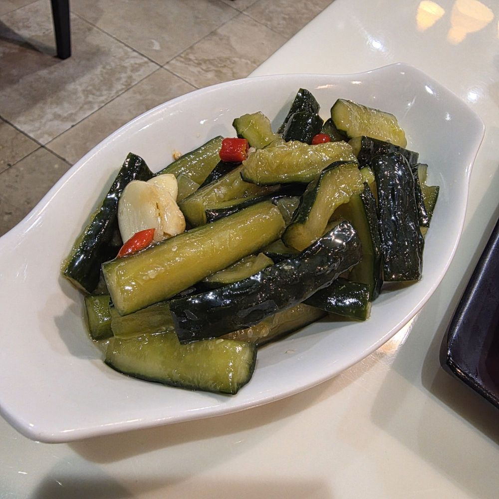Duo-Pot 一鍋兩吃 - Mashed garlic cucumbers - Szechuan Near Me - Rowland Heights, California