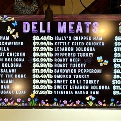 Dave's Country Meats - Menu of deli meats in April 2026