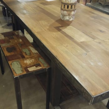 Urban Southwest - This metal wrapped table was made on sight! From scratch right in the parking lot. I've never seen a more well built useful piece of art. - Furniture Stores Near Me - Phoenix, Arizona