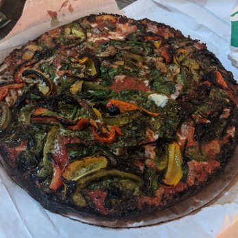 Burt's Place - Medium-peppers, garlic, spinach, basil - Pizza Near Me - Morton Grove, Illinois Burt's Place - Medium-peppers, garlic, spinach, basil - Pizza Near Me - Morton Grove, Illinois