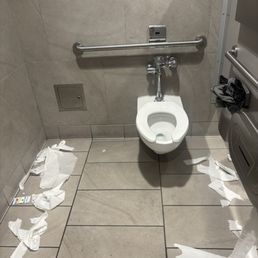 Dirty restroom