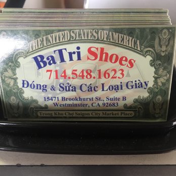 Ba Tri Shoes - Shoe Repair Near Me - Westminster, California Ba Tri Shoes - Shoe Repair Near Me - Westminster, California