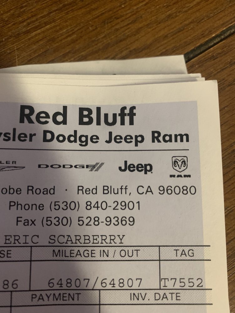 RED BLUFF DODGE CHRYSLER JEEP RAM Updated October 2024 545 Adobe Rd, Red Bluff, California