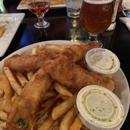 Fish and Chips with Imperial IPA on draft Fish and Chips with Imperial IPA on draft