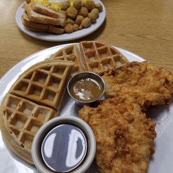 Early Bird Diner - Chicken & waffles, country scramble with okra - Diners Near Me - Charleston, South Carolina