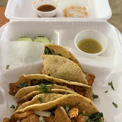 El Cholo - Chicken tacos. Ordered asada burrito also.