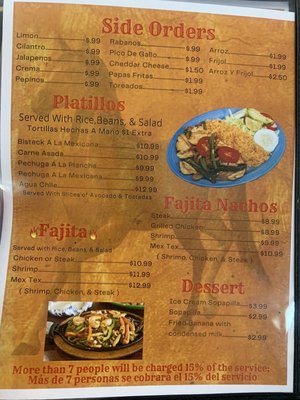 Menu photo 2 Mi Ranchito Fort Payne, AL Menu photo 2 Mi Ranchito Fort Payne, AL