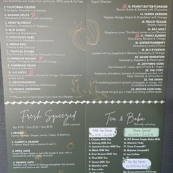 Iry N Blenders - Menu