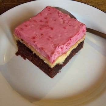 Soup Kitchen - That's raspberry cream on top of cheesecake on top of brownie. It is also known as amazing. - Bars Near Me - Manchester, XGM Soup Kitchen - That's raspberry cream on top of cheesecake on top of brownie. It is also known as amazing. - Bars Near Me - Manchester, XGM