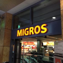 Migros MM Metalli - Entrance to Migros MM Metalli. Upper level is Takeaway. Lower level is market.