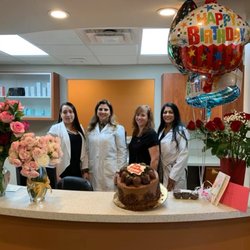 Glo Dermatology - Dr. Daoud celebrating her birthday with the Glo team!