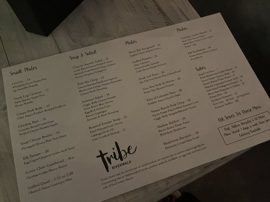 Menu photo 5 Tribe at Riverwalk Castle Rock, CO Menu photo 5 Tribe at Riverwalk Castle Rock, CO