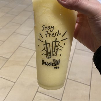 Presotea - Pineapple Slush ($6.90) - Bubble Tea Near Me - Tsawwassen, British Columbia