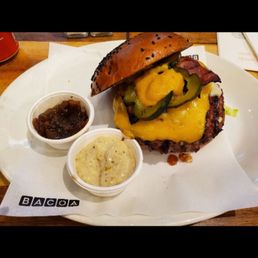 La Bacoa burger is a best seller for a reason! Delicious!! La Bacoa burger is a best seller for a reason! Delicious!!