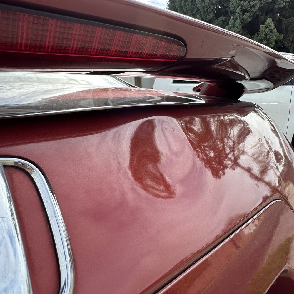 Rear hatch dent Rear hatch dent