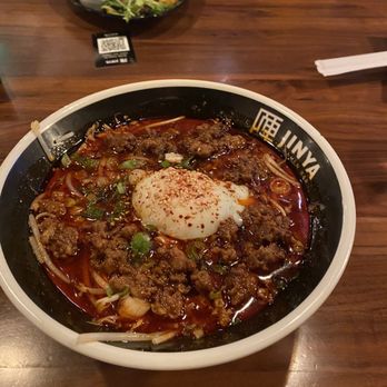 JINYA Ramen Bar - Logan Circle - Chef's Special- Karamen - needs a heat warning. I had to send it back. Was yummy but my lips and teeth were burning- - Ramen Near Me - Washington, DC, District of Columbia