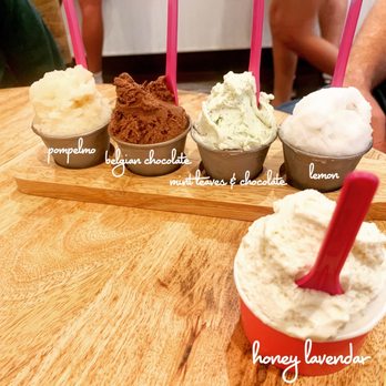 GelatoLove - Gelato flight (flavors shown in picture) - Desserts Near Me - Carlsbad, California