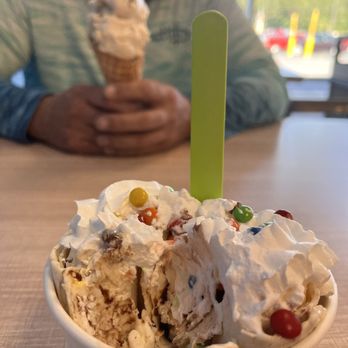 Polar Bear Ice Cream & Poke - a man sitting at a table - Coffee & Tea Near Me - Crestview, Florida